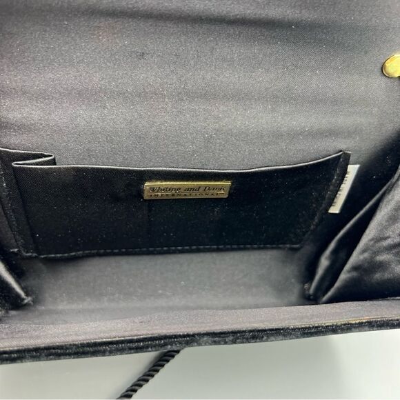 Whiting and Davis Velvet Weave Shoulder Bag Clutch - Picture 5 of 7